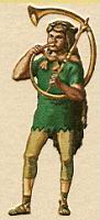 Rome, Soldat, Buccinateur legionnaire, avec le pantalon emprunte aux gaulois.jpg